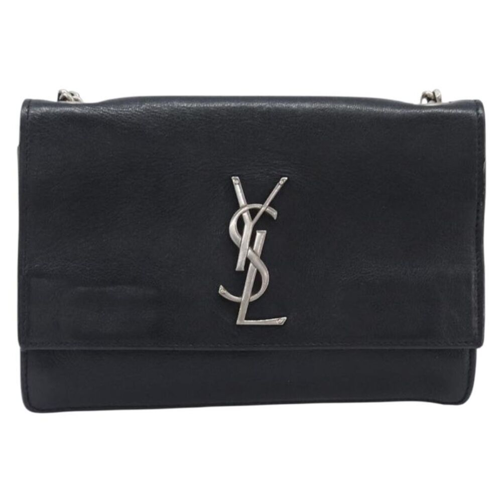 Saint Laurent West Hollywood Leather Black Leather Shoulder Bag Bag